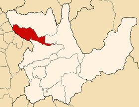 Location of the province Huacaybamba in Huánuco.png