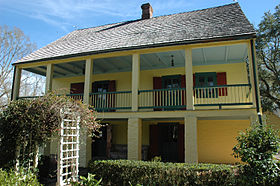 La "Maison Olivier" dans le parc historique Longfellow-Evangeline.