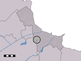 Localisation de Meedhuizen dans la commune de Delfzijl