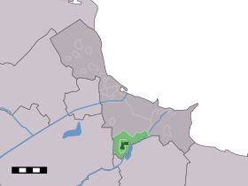 Localisation de Wagenborgen dans la commune de Delfzijl