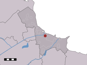 Localisation de Weiwerd dans la commune de Delfzijl