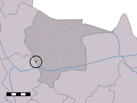 Localisation de Mariaparochie dans la commune de Tubbergen et Almelo