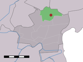 Localisation de Zuidermeer dans la commune de Koggenland
