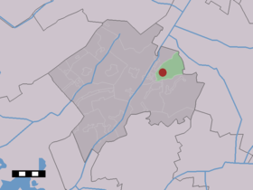 Localisation de Eemster dans la commune de Westerveld