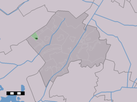 Localisation de Wilhelminaoord dans la commune de Westerveld