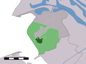 Localisation de Rockanje dans la commune de Westvoorne