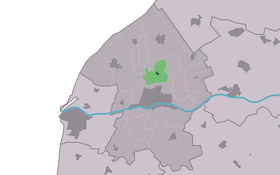Localisation de Dongjum dans la commune de Franekeradeel