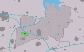 Localisation de Triemen dans la commune de Kollumerland en Nieuwkruisland
