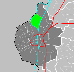 Localisation de Borgharen dans la commune de Maastricht