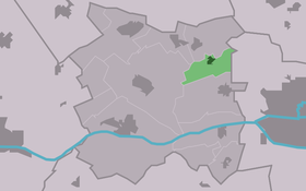 Localisation de Engelum dans la commune de Menameradiel
