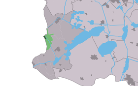 Localisation de Hindeloopen dans la commune de Súdwest Fryslân