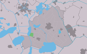 Localisation de Teroele dans la commune de Skarsterlân