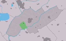 Localisation de Oldetrijne dans la commune de Weststellingwerf