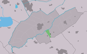 Localisation de Peperga dans la commune de Weststellingwerf