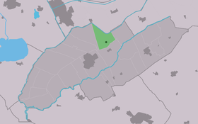 Localisation de Ter Idzard dans la commune de Weststellingwerf