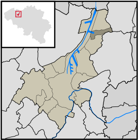 Localisation de Mendonk au sein de Gand