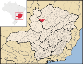 Localisation de Santa Fé de Minas sur une carte