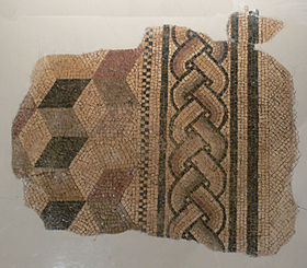 Fragment de mosaïque gallo-romaine découverte à Attricourt