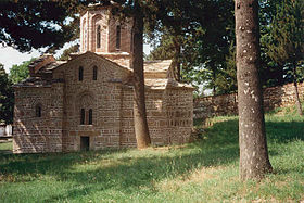 L'église de la Mère-de-Dieu de Mušutište, avant sa destruction
