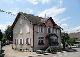 La mairie de Muespach-le-Haut