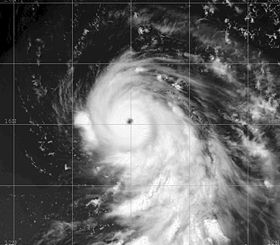 Le typhon Nakri le 29 mai 2008.