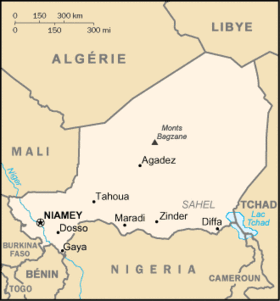 carte : Géographie du Niger