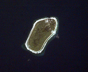 Image satellite de Niutao.
