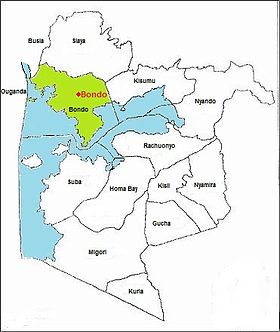 Localisation du district au sein de sa province