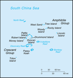 Carte des Îles Paracels