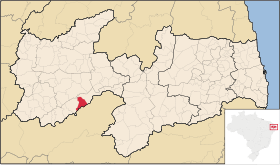 Localisation de Água Branca sur une carte
