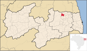 Localisation de Cacimba de Dentro sur une carte