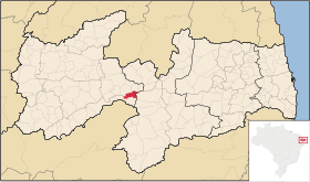 Localisation de Cacimbas sur une carte