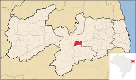 Localisation de Gurjão sur une carte