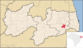 Localisation de Ingá sur une carte