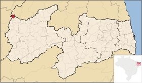 Localisation de Poço Dantas sur une carte