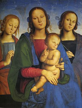 Image illustrative de l'article La Vierge à l'Enfant entre sainte Catherine d'Alexandrie et une sainte