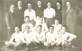 Photographie noir et blanc de l'équipe de 1922-1923