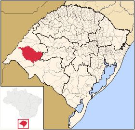 Localisation de Alegrete sur une carte
