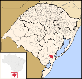 Localisation de Capão do Leão sur une carte