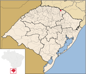 Localisation de Maximiliano de Almeida sur une carte