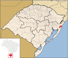 Localisation de Osório sur une carte