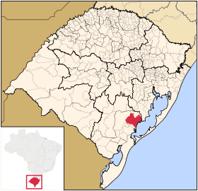 Localisation de São Lourenço do Sul sur une carte
