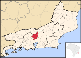 Localisation de Petrópolis sur une carte