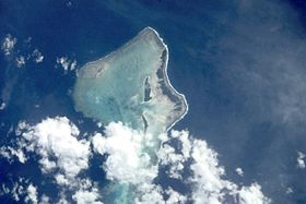 Image satellite des îles Rowa.