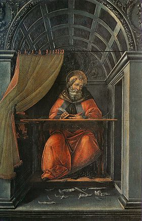 Image illustrative de l'article Saint Augustin dans son cabinet de travail (Botticelli, Offices)