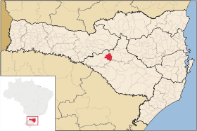 Localisation de Brunópolis sur une carte