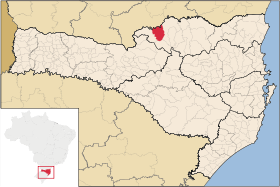 Localisation de Irineópolis sur une carte