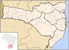 Localisation de Balneário Piçarras sur une carte