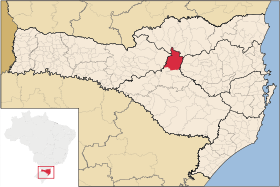 Localisation de Santa Cecília sur une carte