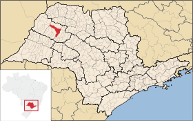 Localisation de Araçatuba sur une carte